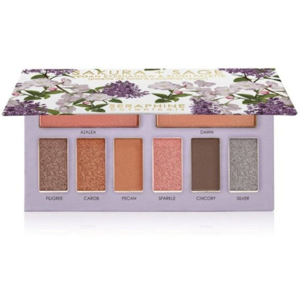 Sakura + Sage - Vegan Eyeshadow & Blush Palette- NEW SEALED